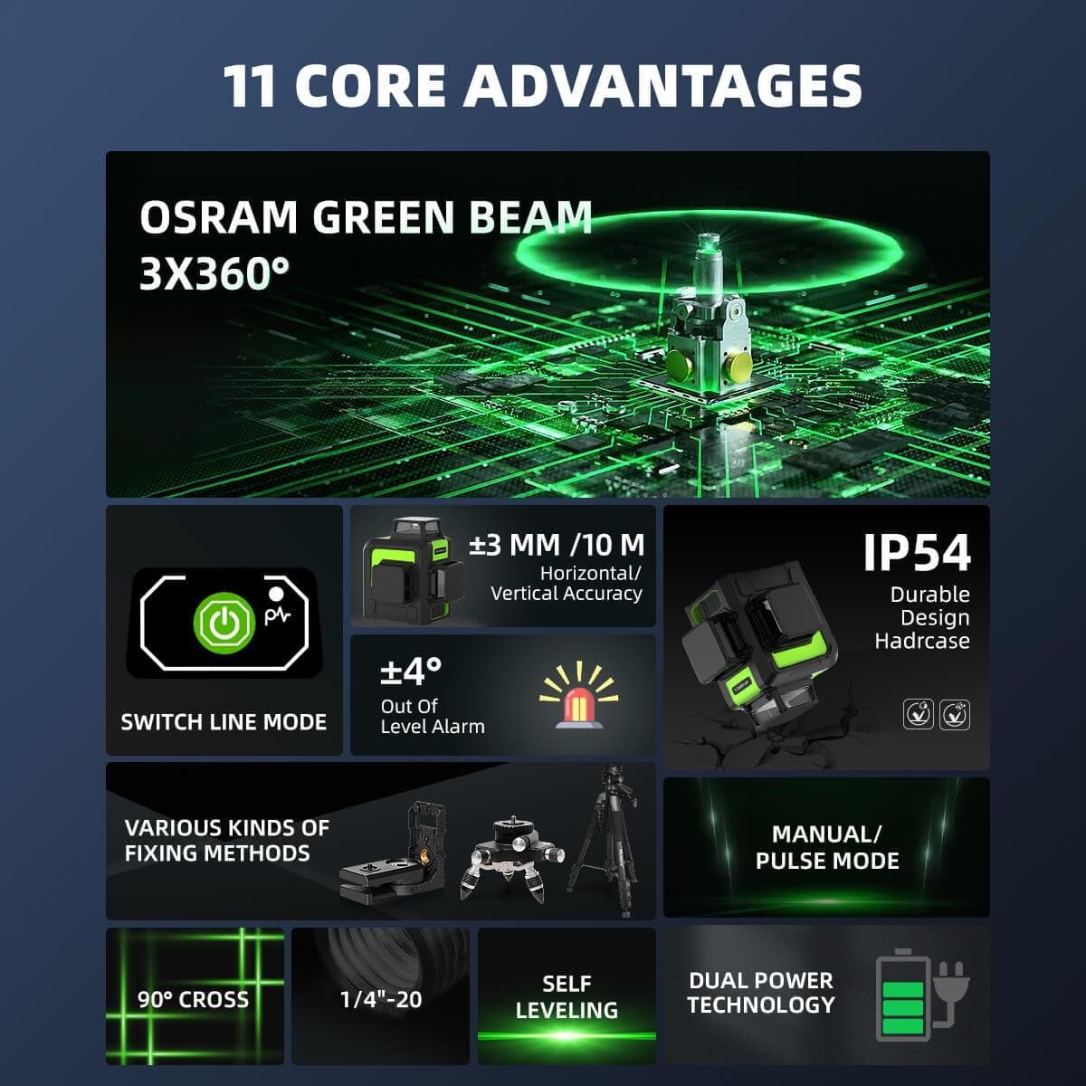 Huepar 903CG Laser Level - Image 10