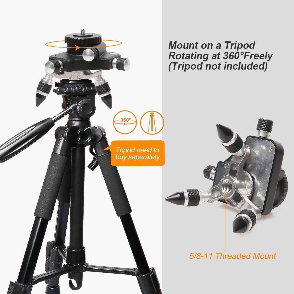 Huepar AT2 - Laser Level 360° Rotating Base Adapter - Image 4