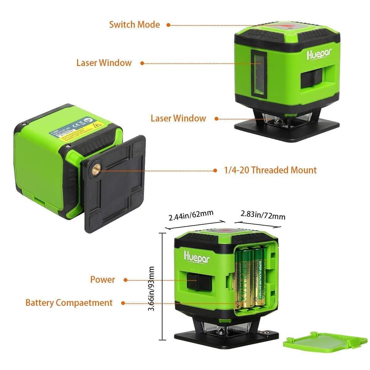 Huepar FL360G Laser Level - Image 8