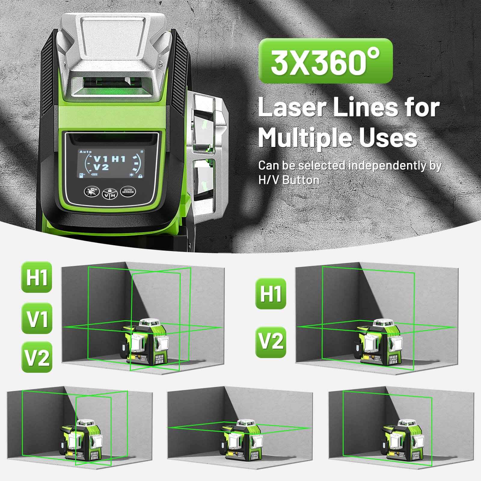 Huepar HX03CG Laser Level - Image 8