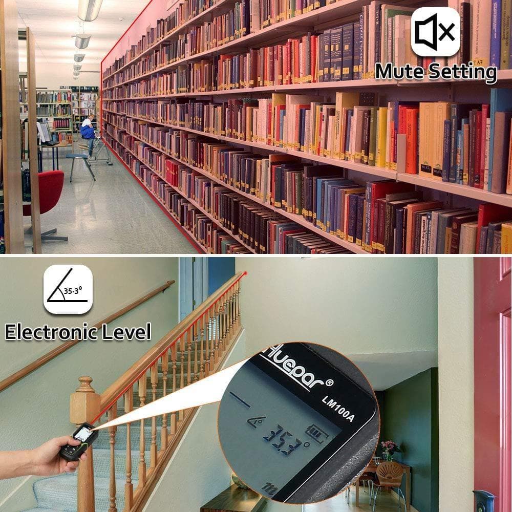 Huepar LM100A - 100M Laser Distance Meter - Image 4