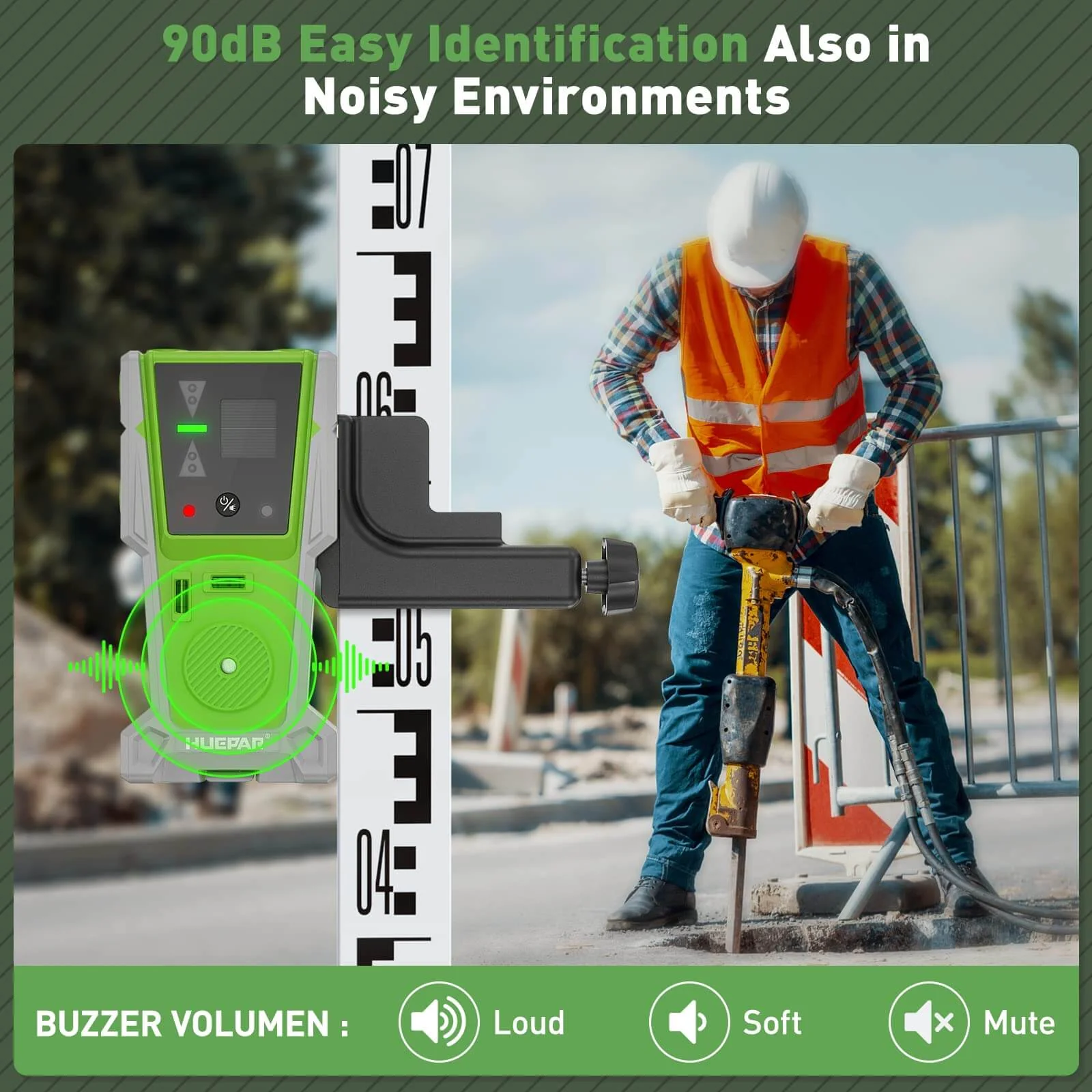 Huepar LR8RG - Laser Detector/Line Laser Receiver - Image 3