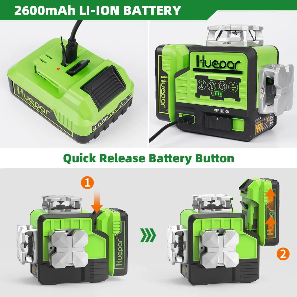 Huepar P03CG Laser Level - Image 5