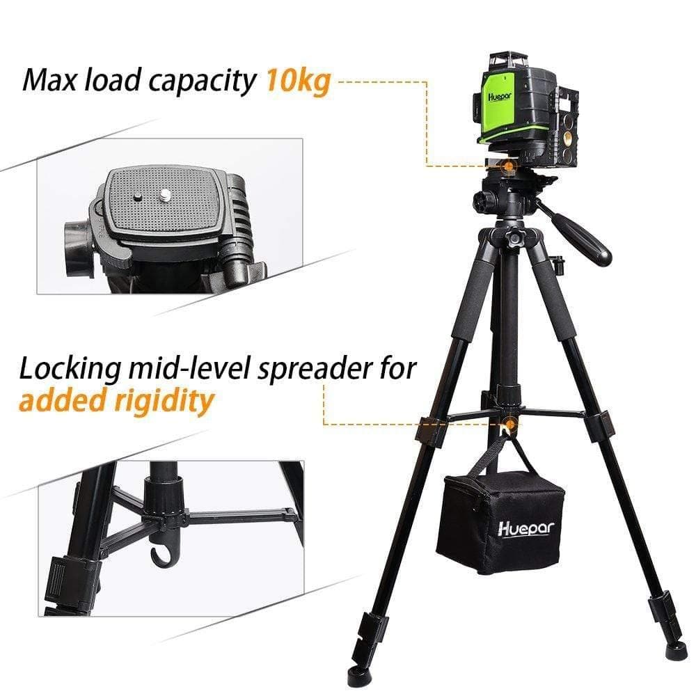 Huepar TPD14 - 56 inch/143cm Tripod Adjustable - Image 4
