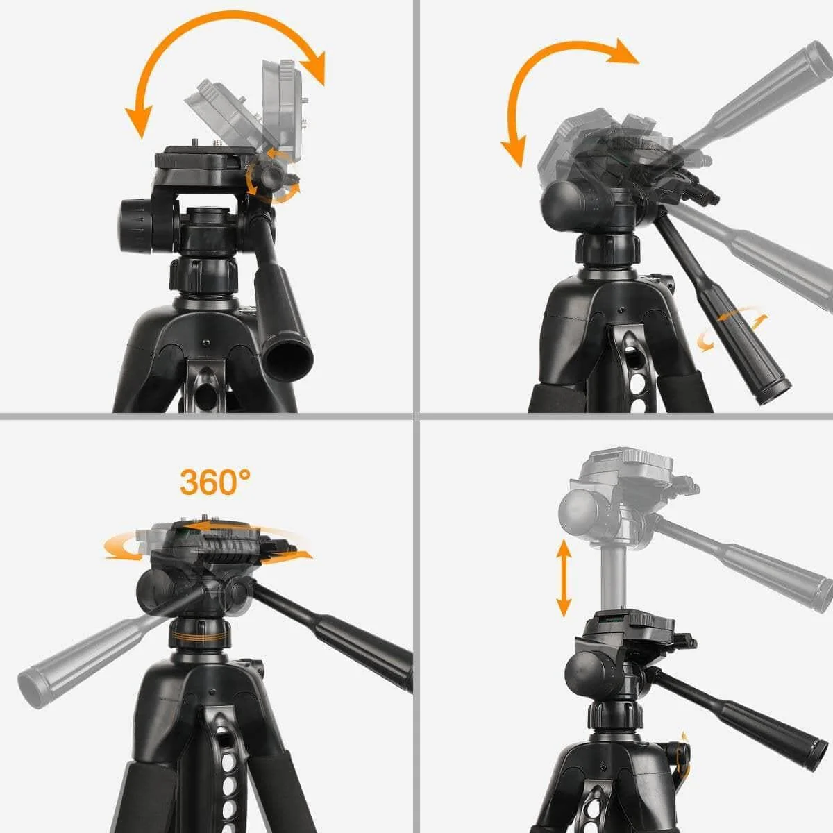 Huepar TPD14 - 56 inch/143cm Tripod Adjustable - Image 5